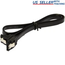 18" SATA 3.0 Cable SATA3 III 6GB/s Right Angle SSD HDD Hard Drive, Black
