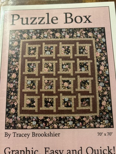 Puzzle Box Quilt Pattern Brookshier Designs New (brk127) Baby and Lap Size Incl - Picture 5 of 6