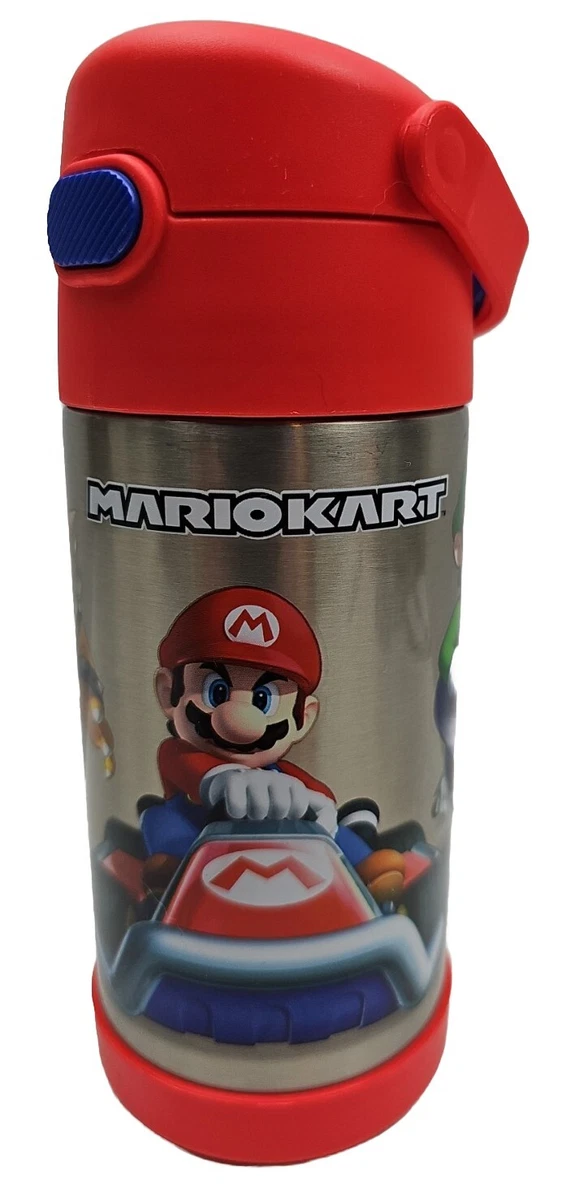 Thermos Mario Kart 12oz Funtainer Water Bottle with Bail Handle - Red