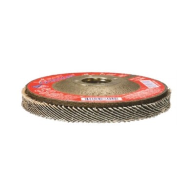 Sait 78111 4-1/2'' x 5/8-11'' 120 Grit Type 27 Premium Zirconium Ovation Flap Disc