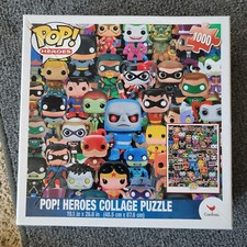 Funko Pop! Heroes 1000 Piece Collage Puzzle DC Comics Universe Superman Batman