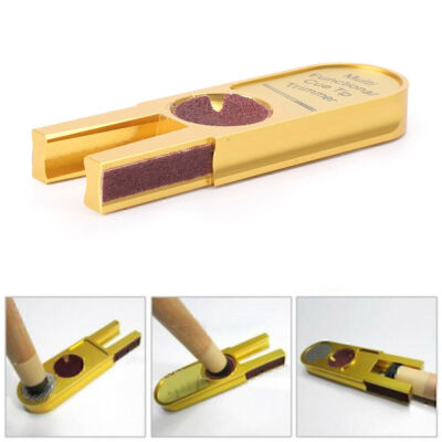 U Billard Pool Snooker Queuespitze Scuffer Trimmer Shaper Burnisher Reparaturset