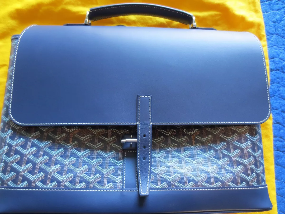 goyard shoulder bag blue