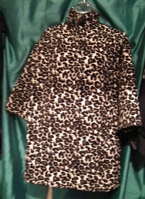 leopard print peacoat