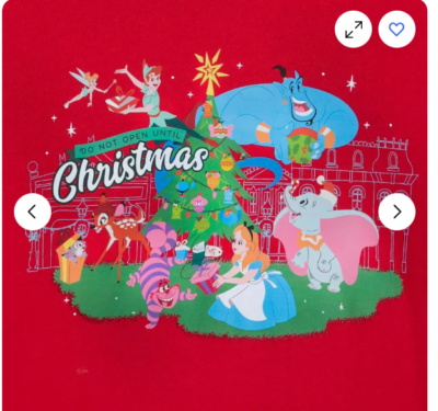 2XL Adult Disney Red Christmas Hoodie Disney STARS NIP