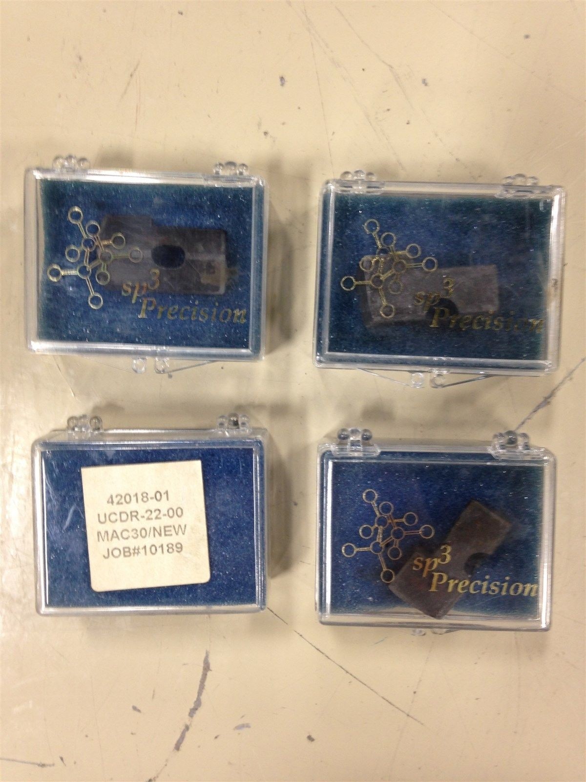 LOT OF 4 SP3 DIAMOND CUTTING TOOL 4201801AA CARTRIDGE UCDR2200 USED