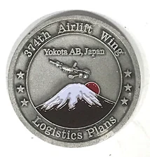 374th Airlift Wing - Yokota AB Japan - Challenge Coin