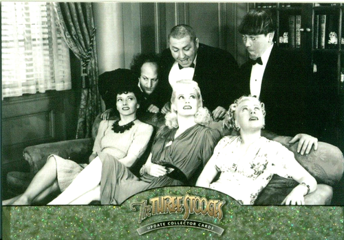 THE THREE STOOGES "UPDATE " COMPLETE 16 CARDS SET by BREYGENT 2007 GLITTER CARDS - Picture 7 of 7
