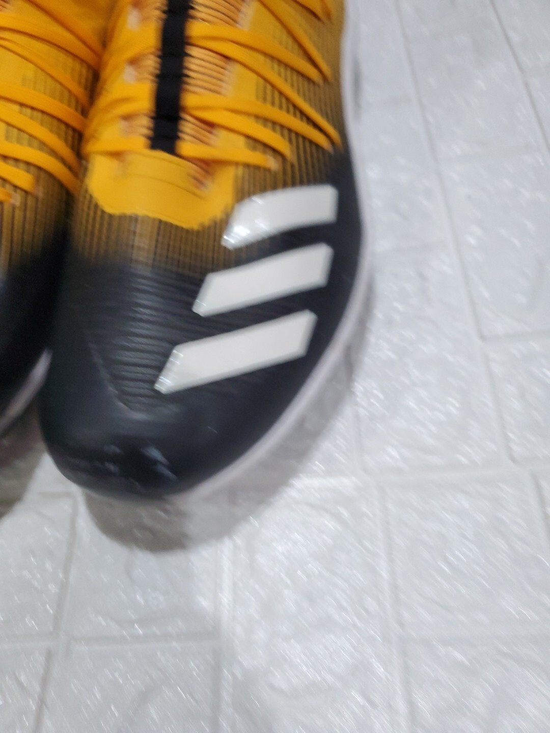 NWT ADIDAS Afterburner 6 Metal Spike Baseball Cleats SIZE 13.5 Yellow thumbnail 4