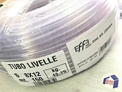 TUBO ANTIGELO VIP TRASPARENTE PER LIVELLO ACQUARIO 8 - 12 Vendita al MT