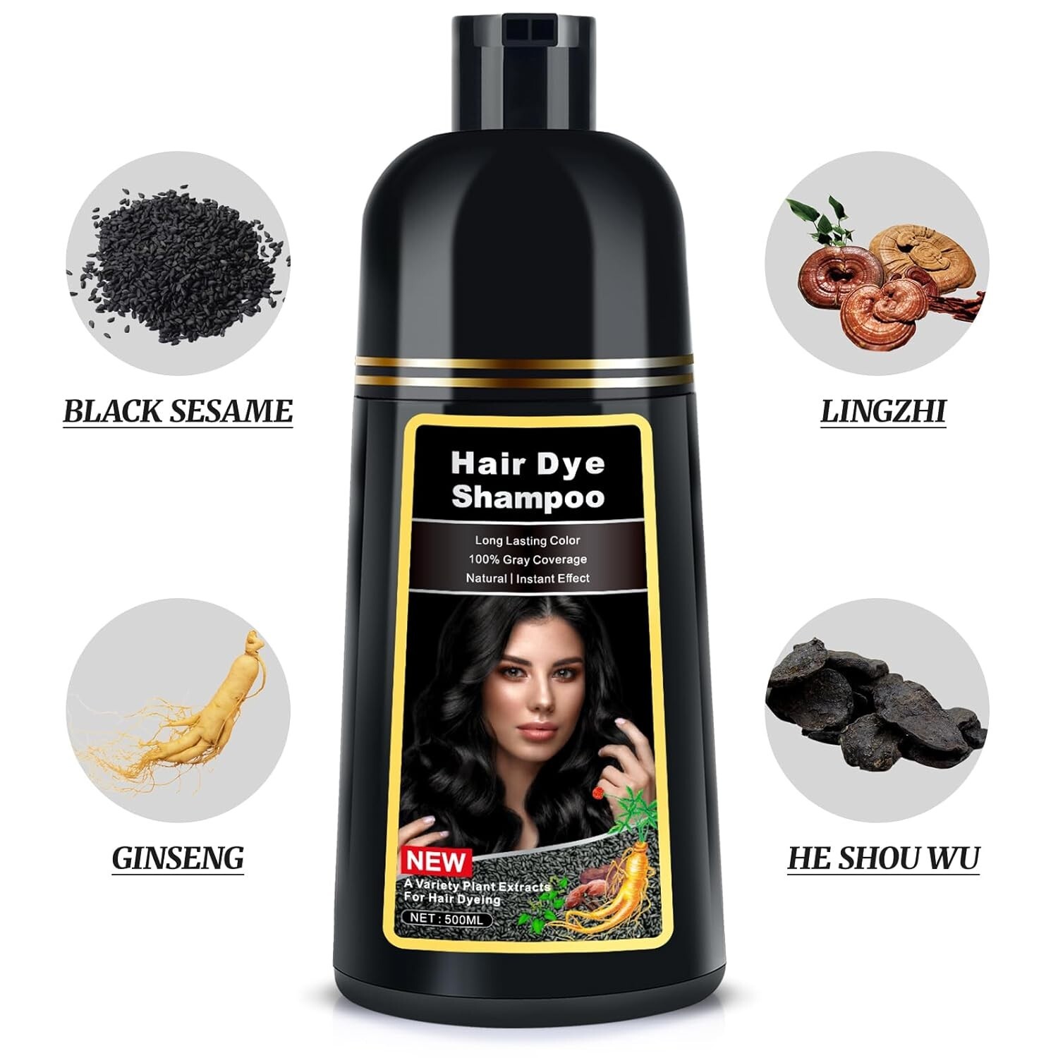 Champu Para Cambiar Las Canas Al Color Negro Champu A Base De Hierbas
