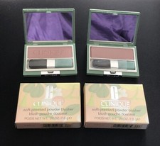 TWO CLINIQUE Soft-Pressed Powder Blushers 06 Fig .27 oz /NIB Vtg