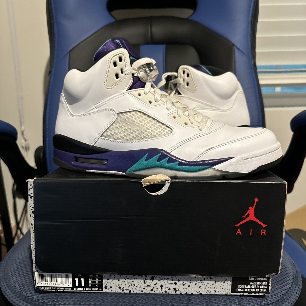 Size 11 - Jordan 5 Retro Grape 2013 887224473281| eBay