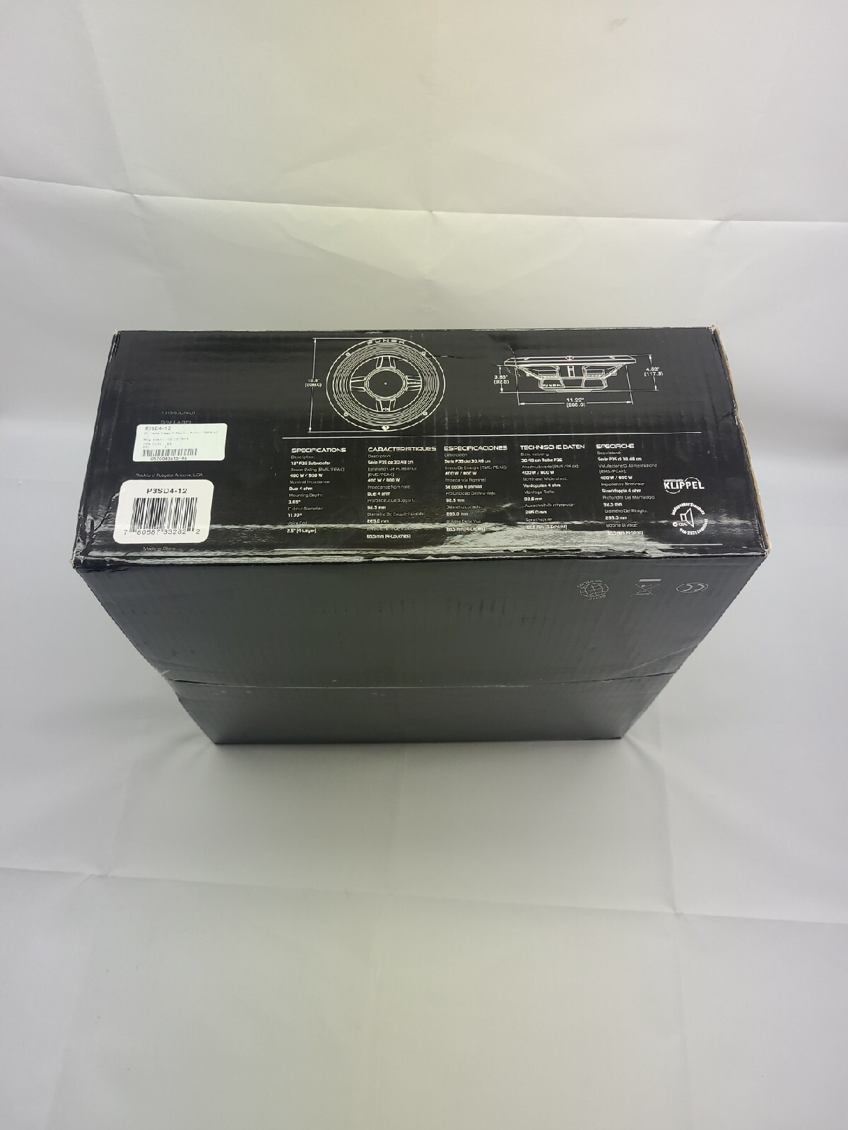 Rockford Fosgate P3SD4-12 P3 Punch Series 12" DVC 4-Ohm Shallow Subwoofer NEW