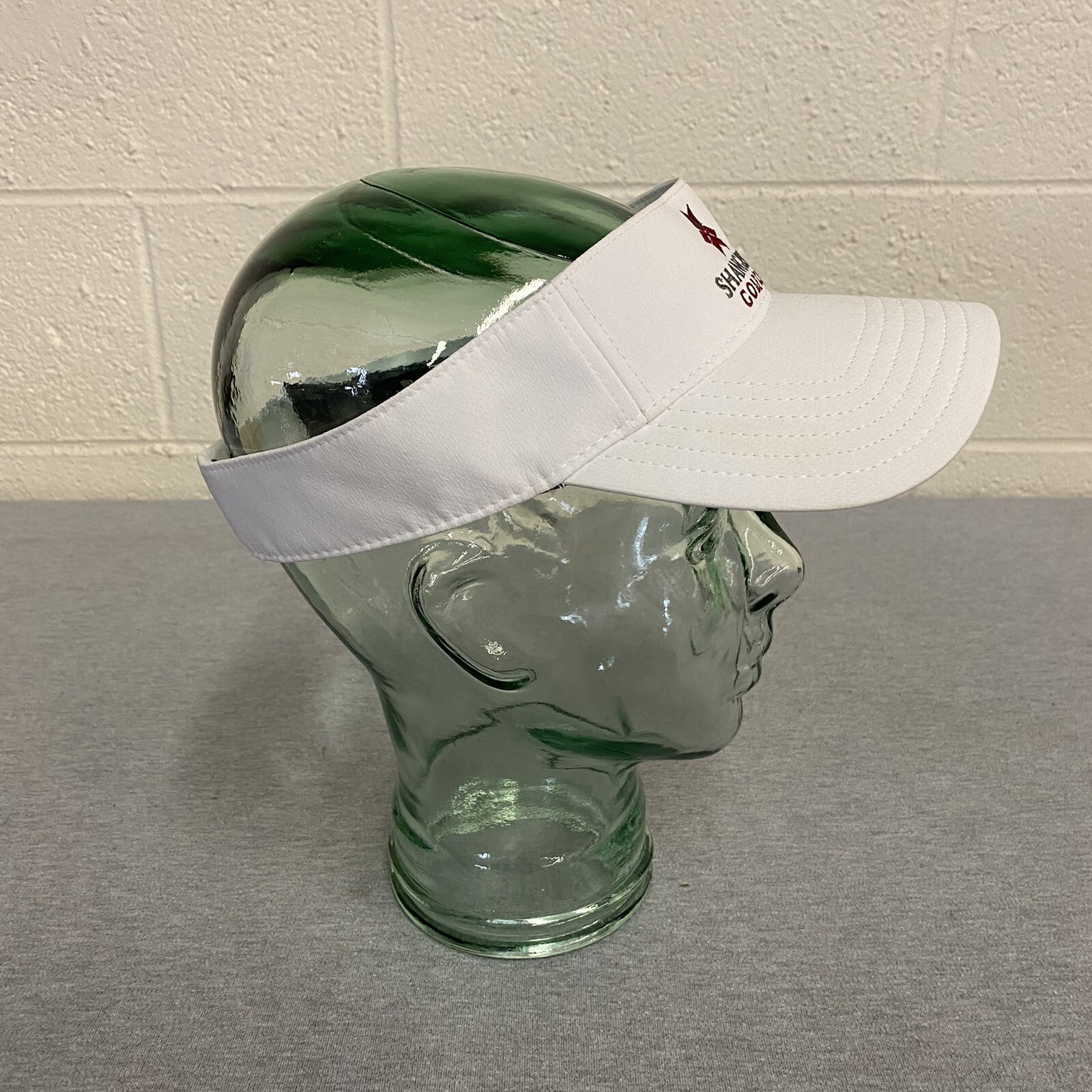 ShangriLa Golf Club White Visor Imperial Gem