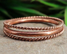Set Of 3 Pc Pure Copper Bangles, Women Bracelet Bangle, Healing Bangles, Unisex