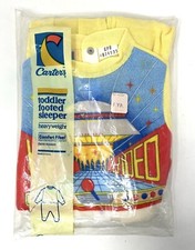 RARE Vintage 80  s Carter  s VIDEO GAME ARCADE 1 YR Toddler Footed Sleep Pajamas 