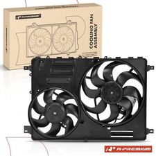 A-premium Dual Cooling Fan Assembly W Controller For Volvo Xc60 10-16 S60 11-16