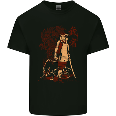 Dragon Warrior Wolf Dragon Samurai MMA Kids T-Shirt Boys Girls