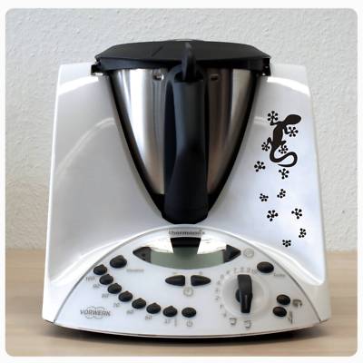 Aufkleber Gecko Gekko + Pfoten Echse Thermomix TM31 TM 31 Sticker Tattoo TH020