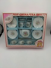 Vintage Toy China Tea Set Toys R Us Flowers Japan new old stock