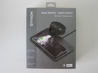 Nomad Base Station - Wireless Charging Pad for iPhone & Apple Watch - Black