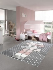 Tapis de jeu pour enfantstapis bébé en rose gris crème