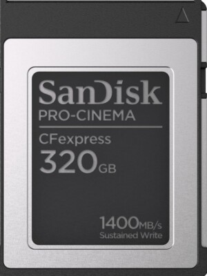 SEALED SanDisk 320GB PRO-CINEMA CFexpress Type-B Memory Card #SDCFEC-320G-GN4NN