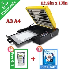A3 A4 DTF Oven Dryer Curing Oven With Free Gift A3 100Sheet DTF Film & Powder