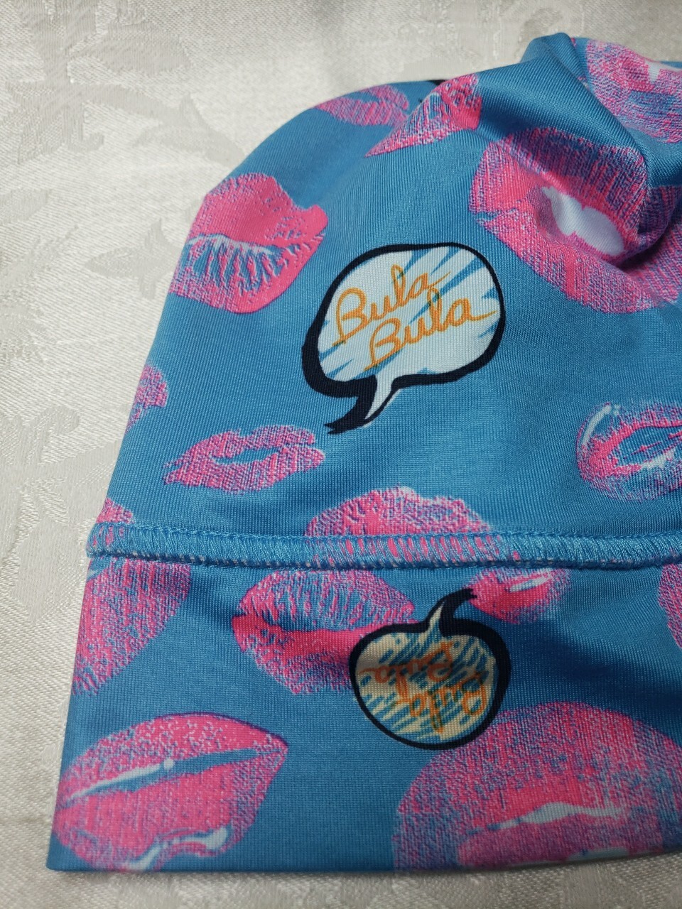 Beanie Bula Bula Ponytail Hot Pink Lips | eBay