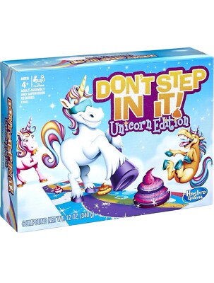 Hasbro Gaming Don t Step In It Poop Game Unicorn Edition Amazon Exclusive