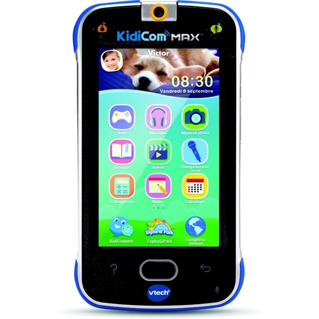 VTech KidiCom MAX 3.0 – Jouet Interactif Bleu, Pour Enfants 3-4 Ans