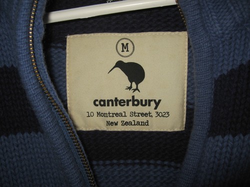 Canterbury Calnan Stripe Zip For Mens Coastal Blue Zip Top Size M - Bild 5 von 5