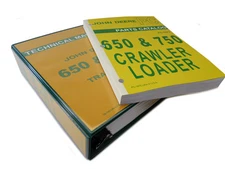 John Deere 650,750 Crawler Tractor Loader Parts Catalog Technical Service Manual