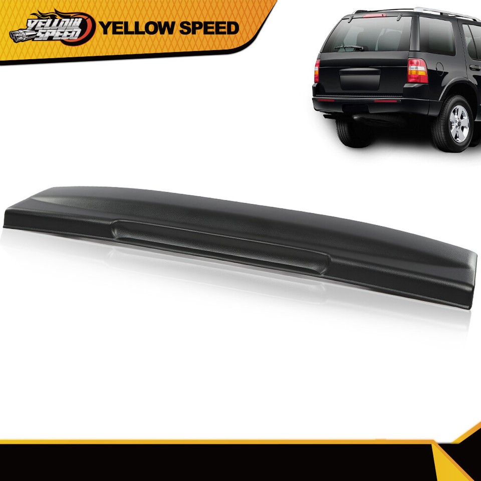 Rear Tailgate License Plate Handle Bracket For Ford Explorer 2002-2005 - Black Plastic Direct Replacement