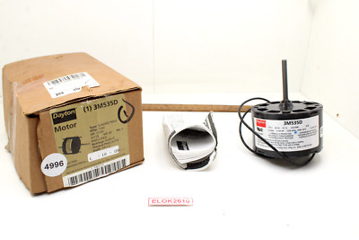 Dayton 3M535D HVAC Shaded Pole, 1550, RPM, Ph1, 1/100 HP, 115V, Stud Mount Motor