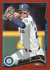2014 Topps Target Red Border #169 Nick Franklin RC Seattle Mariners