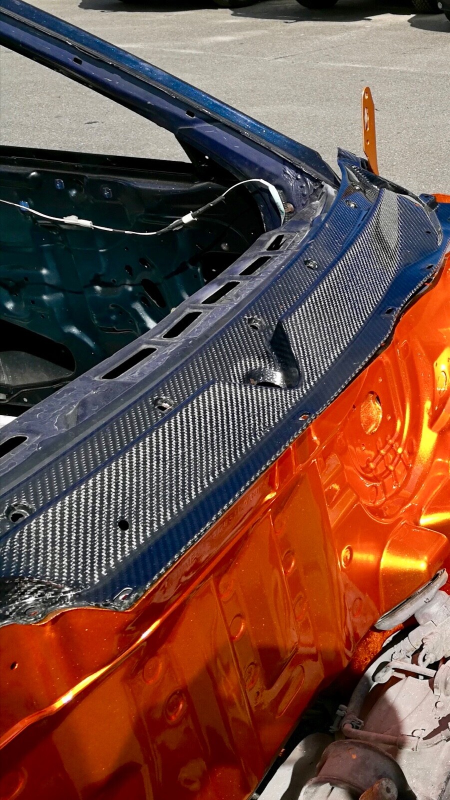 HONDA INTEGRA GEN 3 RARE Carbon WIPER COWL MOULDING TOP ASSY LHD OCT