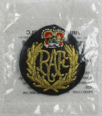 Neues, unveröffentlichtes RAF: ''ROYAL AIR FORCE CAP BADGE'' (datiert 2001, Firmin, QE2, R.A.F.)