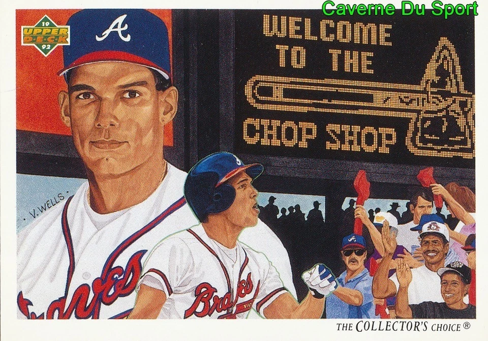 029 DAVID JUSTICE TC, CL ATLANTA BRAVES BASEBALL CARD UPPER DECK 1992 - Photo 1/1