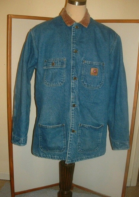 denim blanket lined chore coat