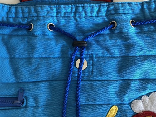 Stephen Joseph Quilted Mini Backpack Blue Airplane Appliques for "Preston" - 第 4/9 張圖片
