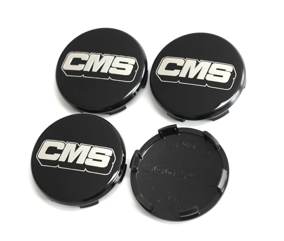 NEU CMS 4x 60mm Schwarz Black Felgendeckel Nabendeckel Nabenkappen 35M004  - Bild 2 von 3