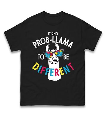 It's Not Prob-llama To be Different Autism Awareness Tee,Autism Love,Autism Gift
