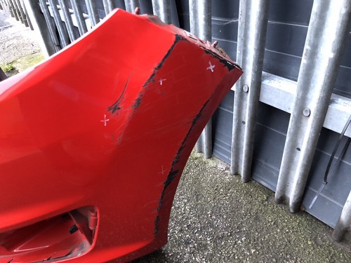 FORD FIESTA MK7 2013 FRONT RED BUMPER DAMAGED #8A - Picture 7 of 12