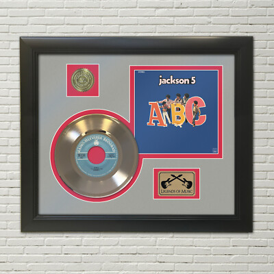 Jackson 5 ABC Framed Picture Sleeve Gold 45 Record Display M4 | eBay