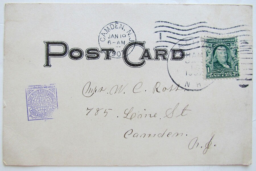 1907 VINTAGE UNDIVIDED POSTCARD NEW HAMPSHIRE CURIOSITY SHAKER BRIDGE