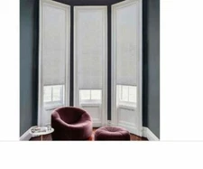 GLOWE Cellular Shade Cordless Light Filtering 36" x 72" Blinds Grey Violet  NEW