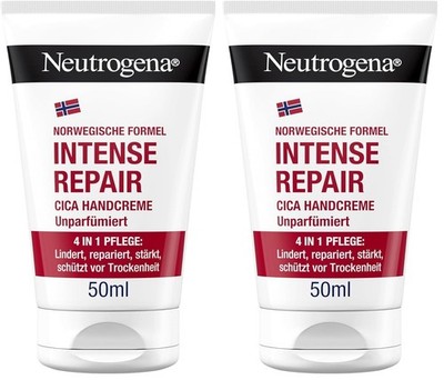 Neutrogena Intense Repair CICA Handcreme, unparfümierte 50 ml (2er Pack) 