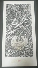 Aaron Horkey Signed Poster Detritus Japan Ed. /60 Print 2008 Hand Embellished